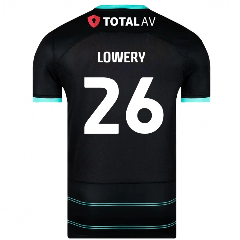 Danxen Enfant Maillot Tom Lowery #26 Noir Tenues Extérieur 2024/25 T-Shirt