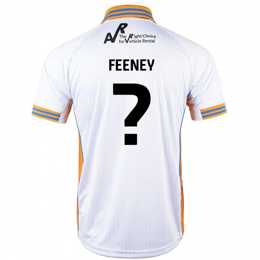 Danxen Enfant Maillot Josh Feeney #0 Blanc Tenues Extérieur 2024/25 T-Shirt