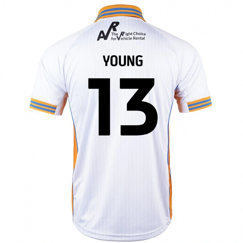 Danxen Enfant Maillot Joe Young #13 Blanc Tenues Extérieur 2024/25 T-Shirt