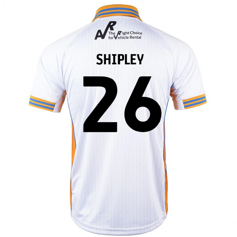 Danxen Enfant Maillot Jordan Shipley #26 Blanc Tenues Extérieur 2024/25 T-Shirt