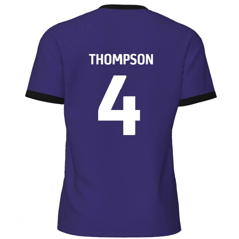 Danxen Enfant Maillot Nathan Thompson #4 Violet Tenues Extérieur 2024/25 T-Shirt