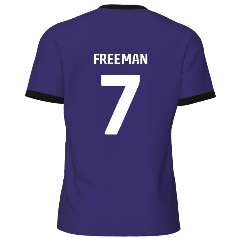 Danxen Enfant Maillot Nick Freeman #7 Violet Tenues Extérieur 2024/25 T-Shirt