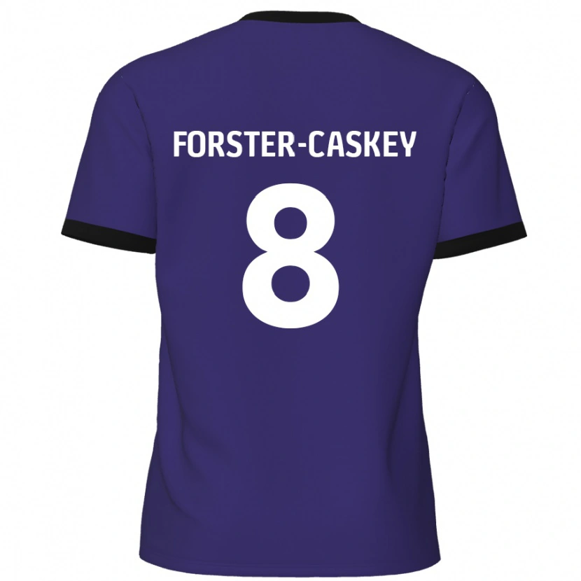 Danxen Enfant Maillot Jake Forster-Caskey #8 Violet Tenues Extérieur 2024/25 T-Shirt