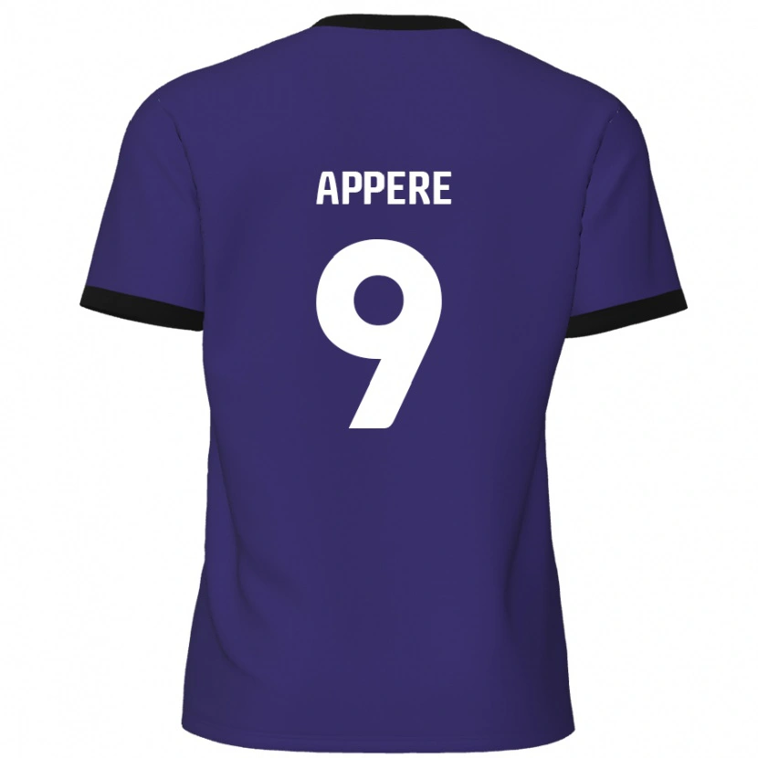 Danxen Enfant Maillot Louis Appéré #9 Violet Tenues Extérieur 2024/25 T-Shirt