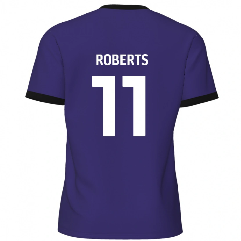 Danxen Enfant Maillot Jordan Roberts #11 Violet Tenues Extérieur 2024/25 T-Shirt