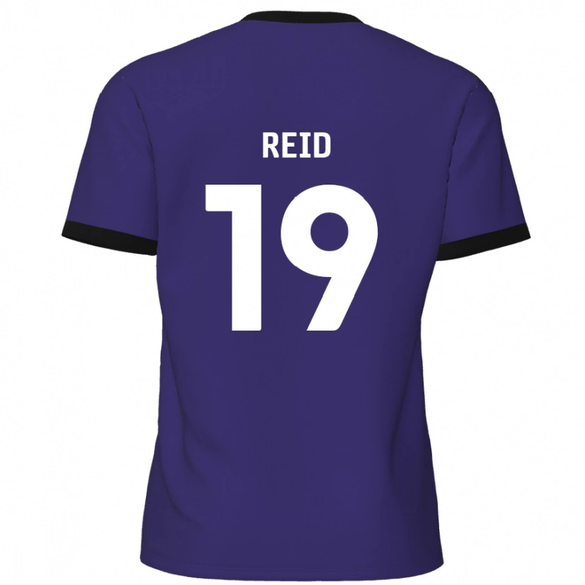 Danxen Enfant Maillot Jamie Reid #19 Violet Tenues Extérieur 2024/25 T-Shirt