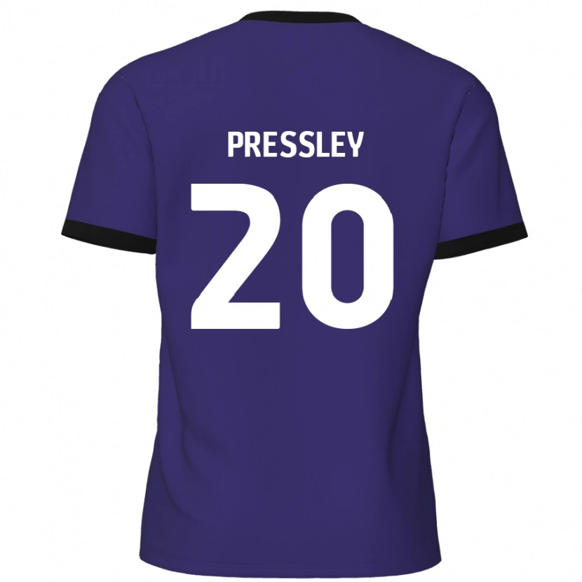 Danxen Enfant Maillot Aaron Pressley #20 Violet Tenues Extérieur 2024/25 T-Shirt