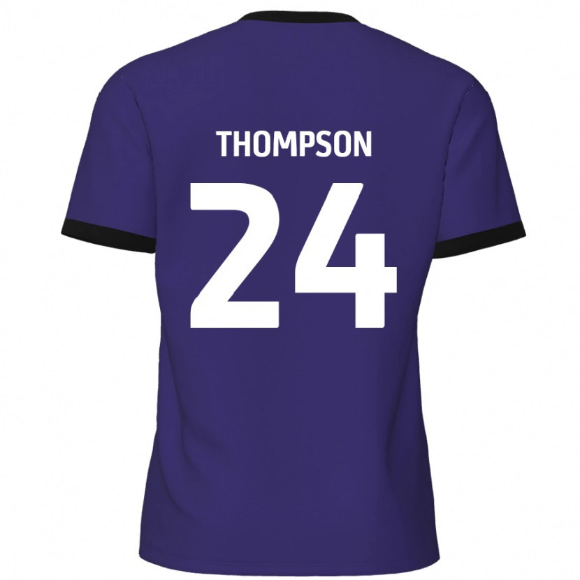 Danxen Enfant Maillot Ben Thompson #24 Violet Tenues Extérieur 2024/25 T-Shirt