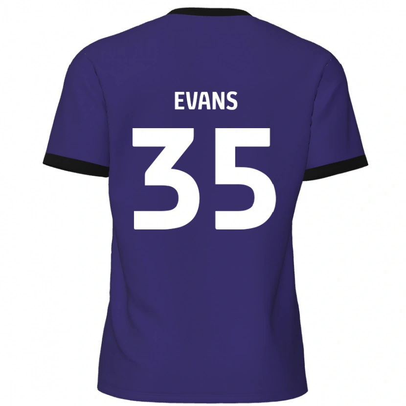 Danxen Enfant Maillot Makise Evans #35 Violet Tenues Extérieur 2024/25 T-Shirt