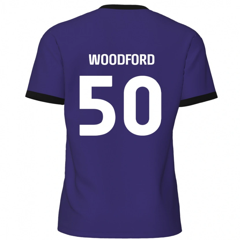 Danxen Enfant Maillot Max Woodford #50 Violet Tenues Extérieur 2024/25 T-Shirt