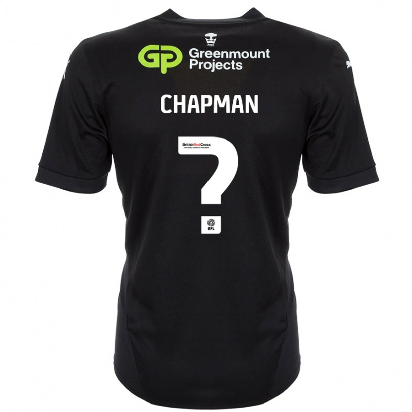 Danxen Enfant Maillot Llyton Chapman #0 Noir Tenues Extérieur 2024/25 T-Shirt