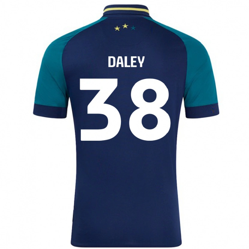 Danxen Enfant Maillot Luke Daley #38 Marine Vert Foncé Tenues Extérieur 2024/25 T-Shirt