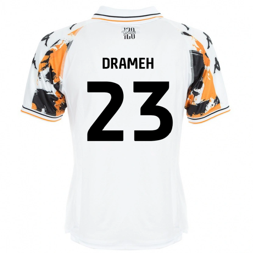 Danxen Enfant Maillot Cody Drameh #23 Blanc Tenues Extérieur 2024/25 T-Shirt