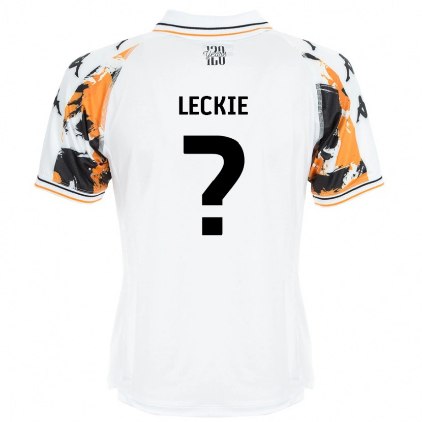 Danxen Enfant Maillot Jack Leckie #0 Blanc Tenues Extérieur 2024/25 T-Shirt