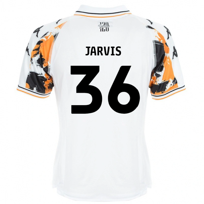 Danxen Enfant Maillot Will Jarvis #36 Blanc Tenues Extérieur 2024/25 T-Shirt