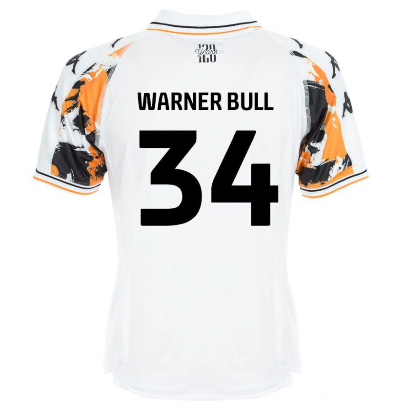 Danxen Enfant Maillot Lucy Warner-Bull #34 Blanc Tenues Extérieur 2024/25 T-Shirt