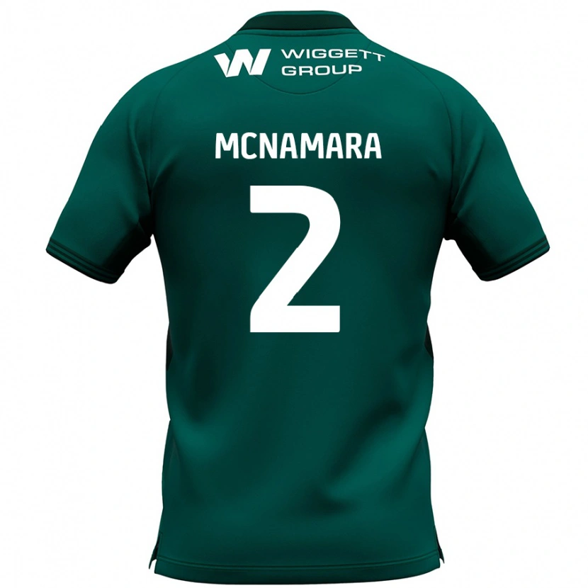 Danxen Enfant Maillot Danny Mcnamara #2 Vert Tenues Extérieur 2024/25 T-Shirt