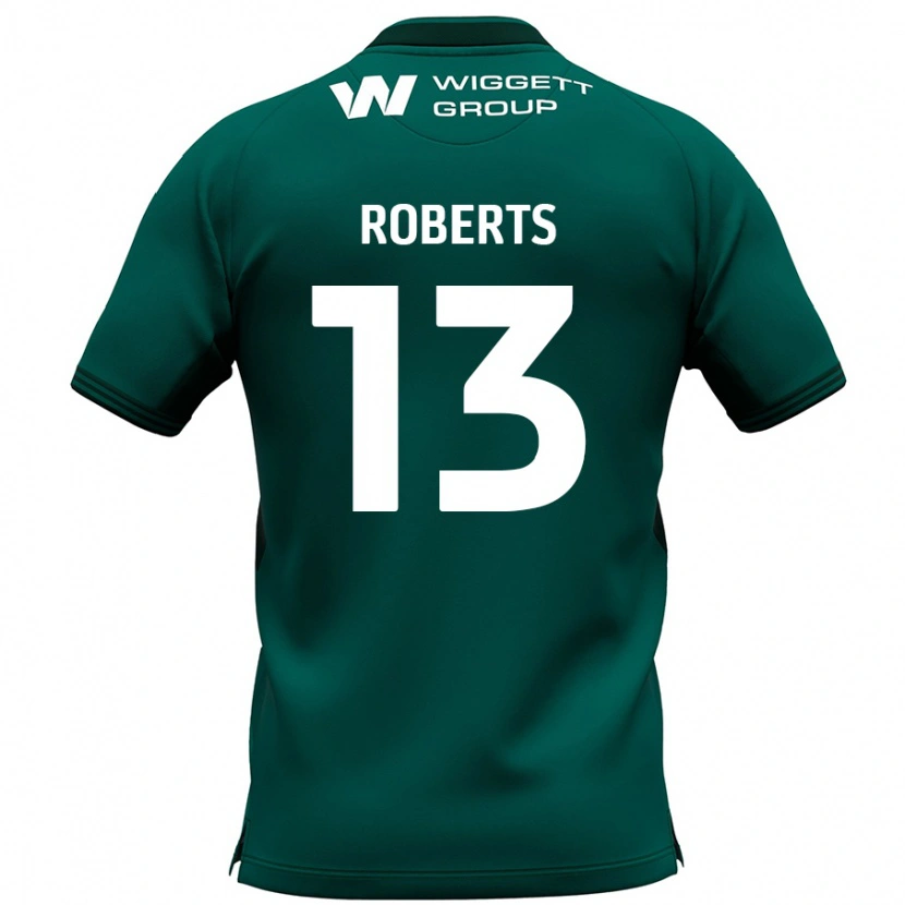 Danxen Enfant Maillot Liam Roberts #13 Vert Tenues Extérieur 2024/25 T-Shirt