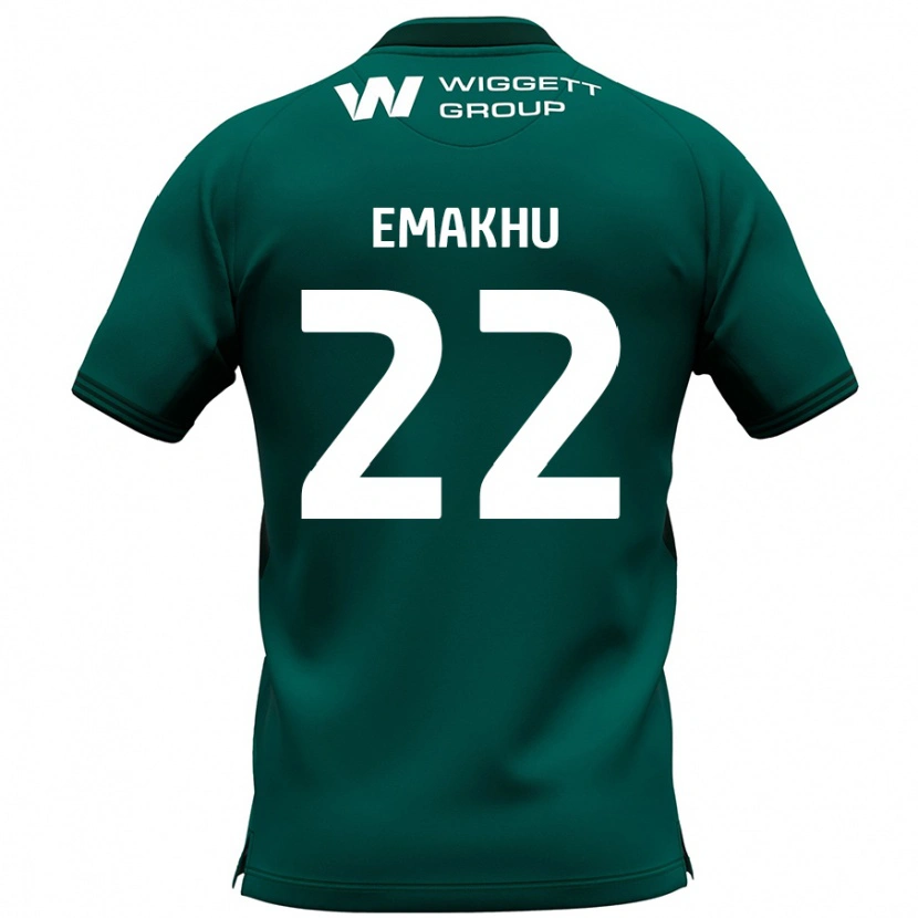 Danxen Enfant Maillot Aidomo Emakhu #22 Vert Tenues Extérieur 2024/25 T-Shirt