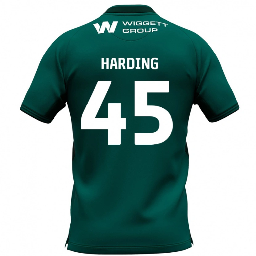 Danxen Enfant Maillot Wes Harding #45 Vert Tenues Extérieur 2024/25 T-Shirt