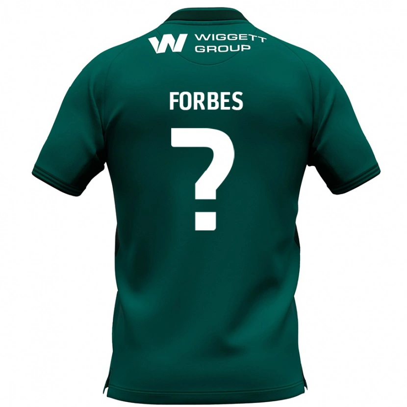 Danxen Enfant Maillot Dean Forbes #0 Vert Tenues Extérieur 2024/25 T-Shirt