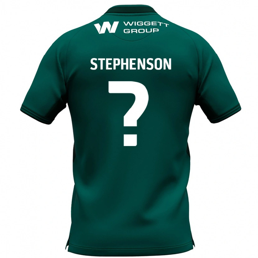 Danxen Enfant Maillot Joshua Stephenson #0 Vert Tenues Extérieur 2024/25 T-Shirt