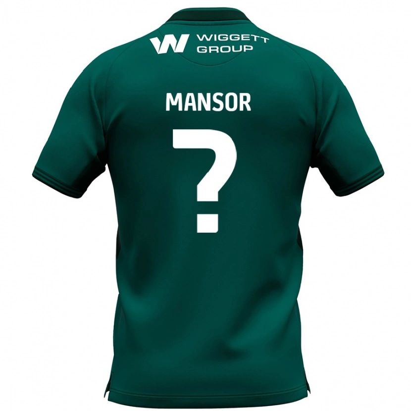 Danxen Enfant Maillot Elias Mansor #0 Vert Tenues Extérieur 2024/25 T-Shirt