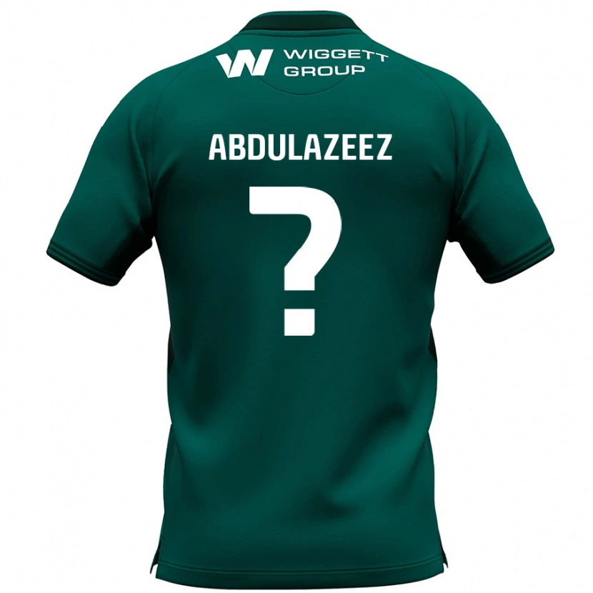 Danxen Enfant Maillot Abdulahi Abdulazeez #0 Vert Tenues Extérieur 2024/25 T-Shirt