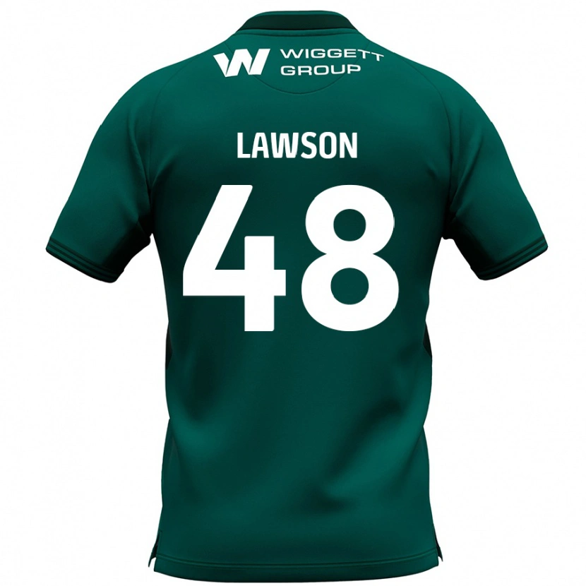 Danxen Enfant Maillot Sha'mar Lawson #48 Vert Tenues Extérieur 2024/25 T-Shirt