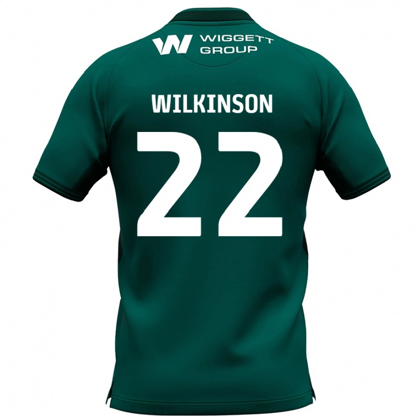 Danxen Enfant Maillot Chloe Wilkinson #22 Vert Tenues Extérieur 2024/25 T-Shirt