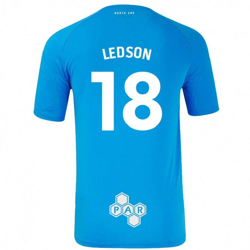 Danxen Enfant Maillot Ryan Ledson #18 Bleu Ciel Tenues Extérieur 2024/25 T-Shirt