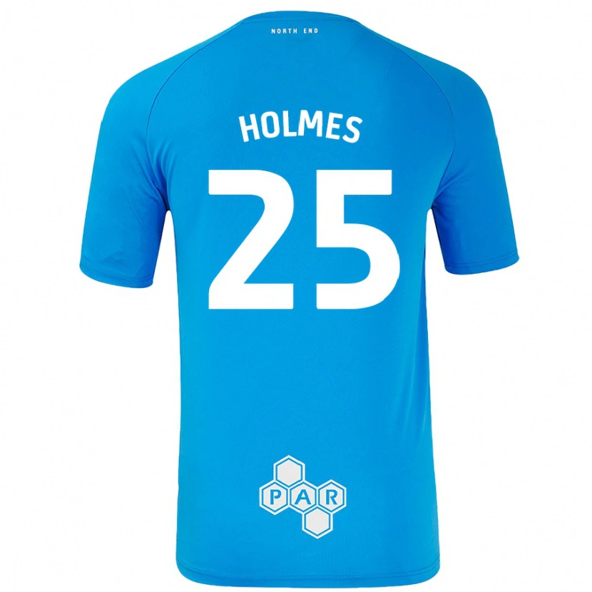 Danxen Enfant Maillot Duane Holmes #25 Bleu Ciel Tenues Extérieur 2024/25 T-Shirt