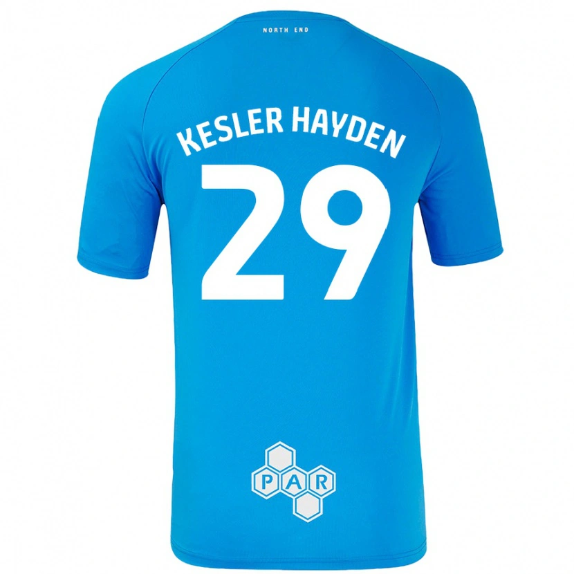 Danxen Enfant Maillot Kaine Kesler-Hayden #29 Bleu Ciel Tenues Extérieur 2024/25 T-Shirt