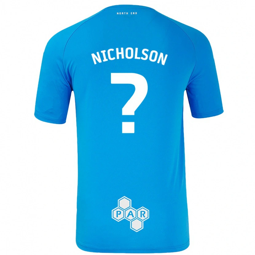 Danxen Enfant Maillot Joseph Nicholson #0 Bleu Ciel Tenues Extérieur 2024/25 T-Shirt