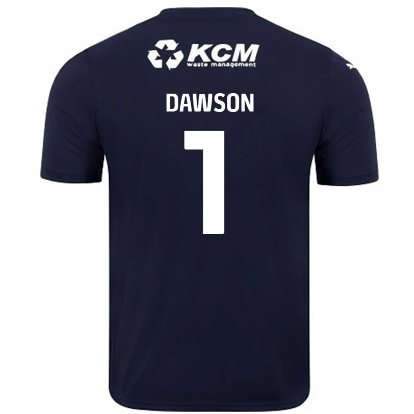 Danxen Enfant Maillot Cameron Dawson #1 Bleu Marine Tenues Extérieur 2024/25 T-Shirt