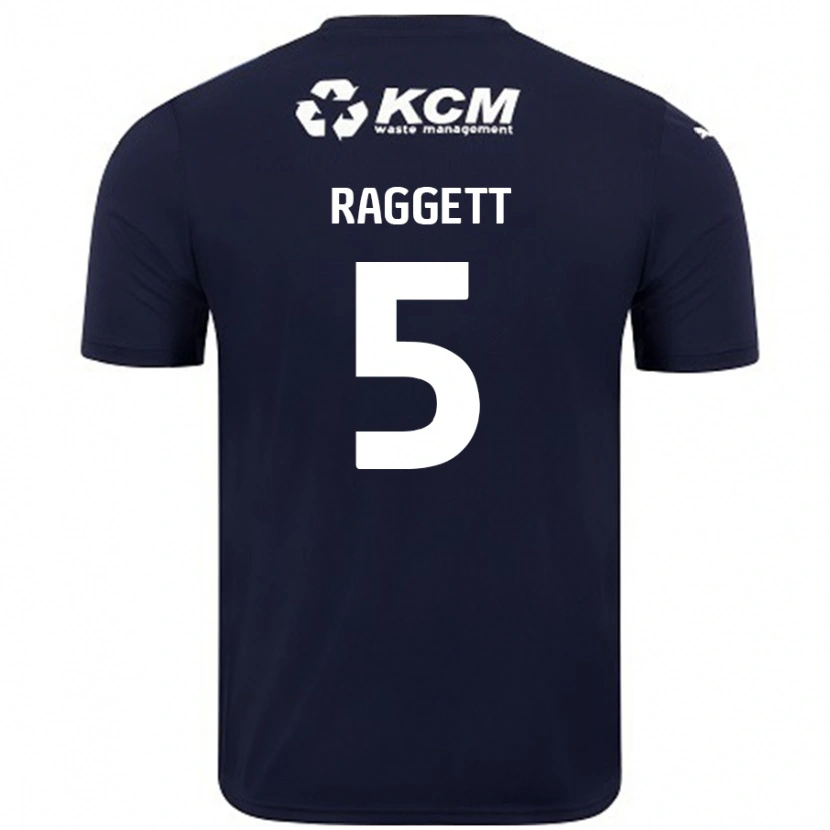 Danxen Enfant Maillot Sean Raggett #5 Bleu Marine Tenues Extérieur 2024/25 T-Shirt