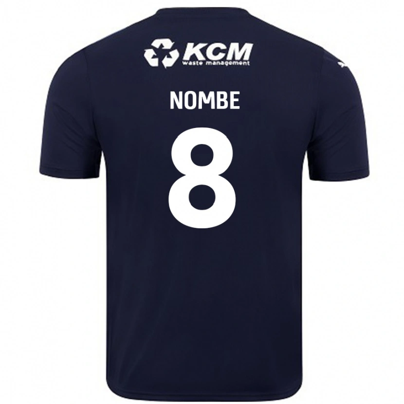 Danxen Enfant Maillot Sam Nombe #8 Bleu Marine Tenues Extérieur 2024/25 T-Shirt