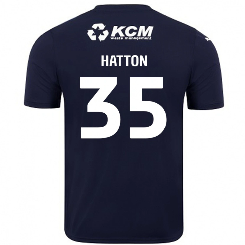 Danxen Enfant Maillot Ben Hatton #35 Bleu Marine Tenues Extérieur 2024/25 T-Shirt