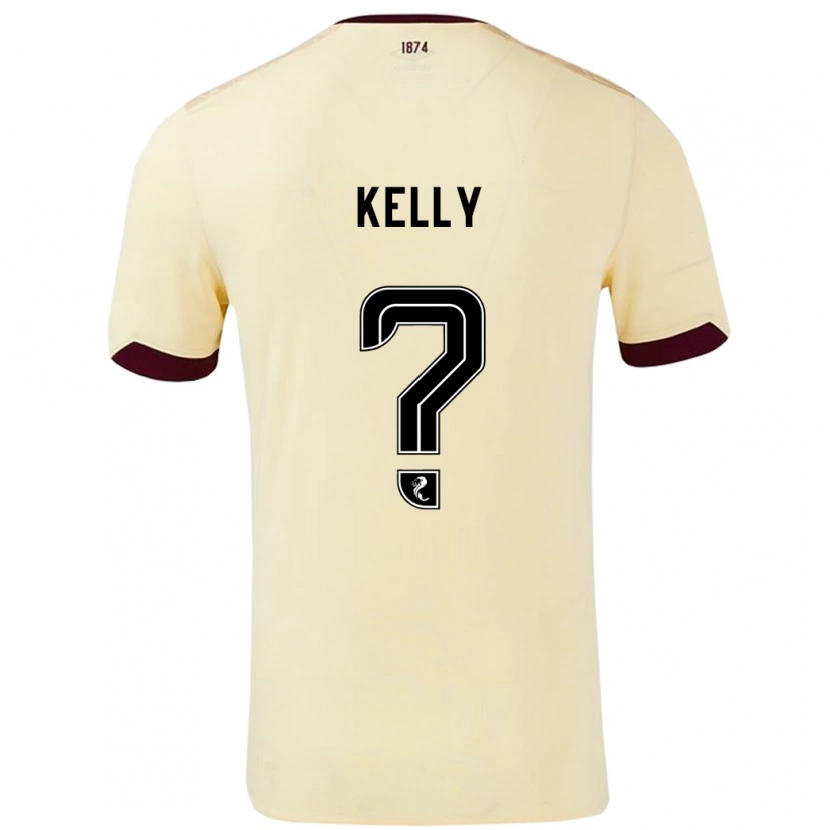 Danxen Enfant Maillot Ryan Kelly #0 Crème Bordeaux Tenues Extérieur 2024/25 T-Shirt