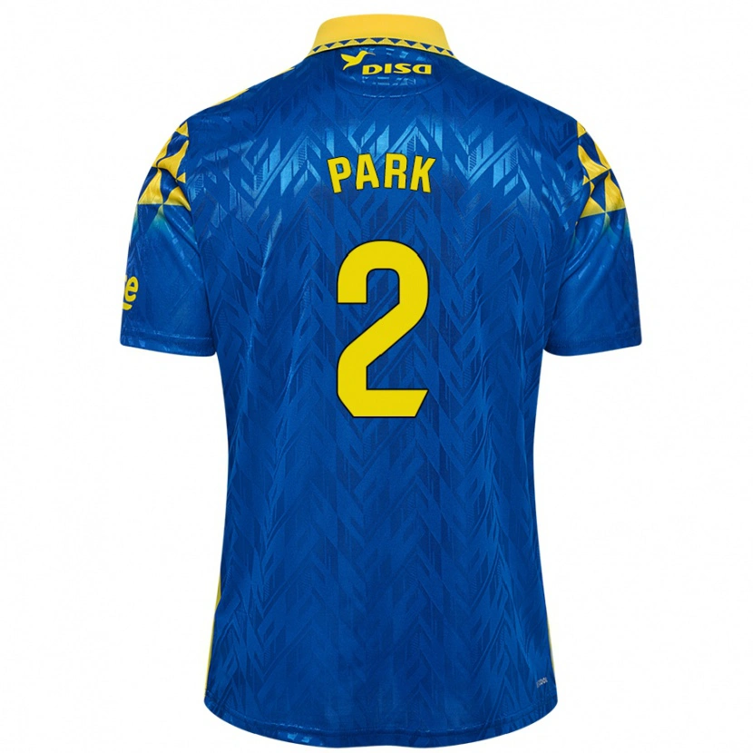 Danxen Enfant Maillot Marvin Park #2 Bleu Jaune Tenues Extérieur 2024/25 T-Shirt