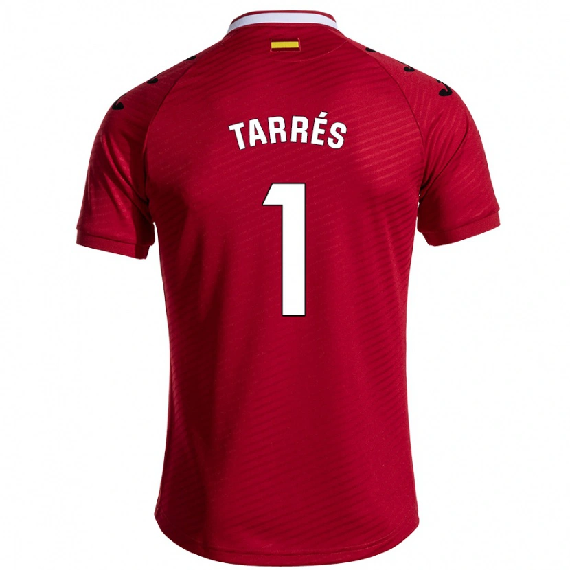 Danxen Enfant Maillot Lluis Tarrés #1 Rouge Foncé Tenues Extérieur 2024/25 T-Shirt