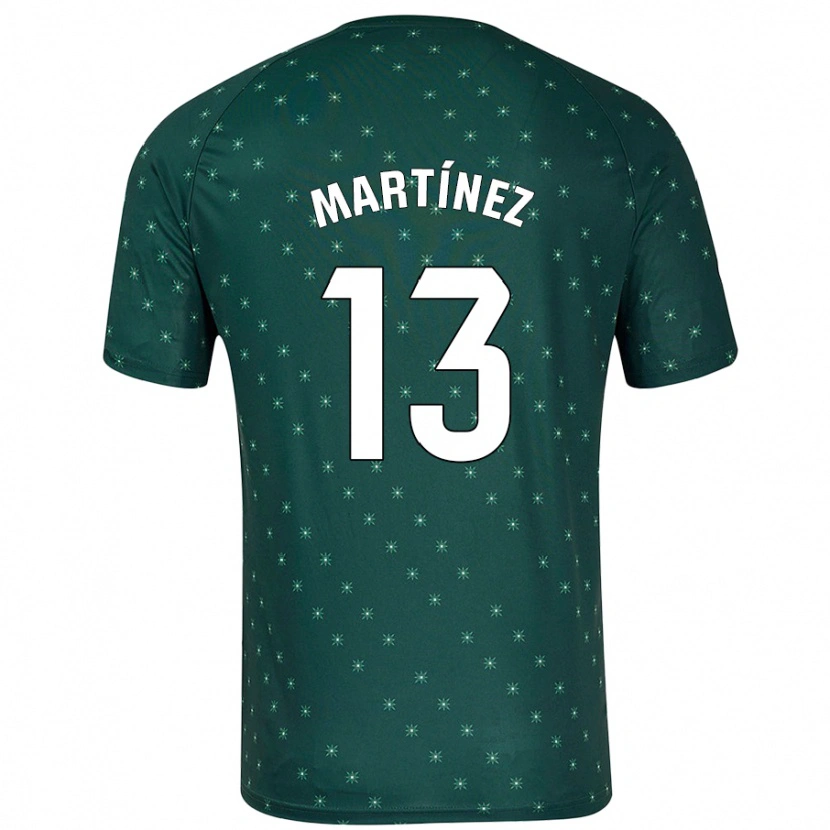 Danxen Enfant Maillot Fernando Martínez #13 Vert Foncé Tenues Extérieur 2024/25 T-Shirt