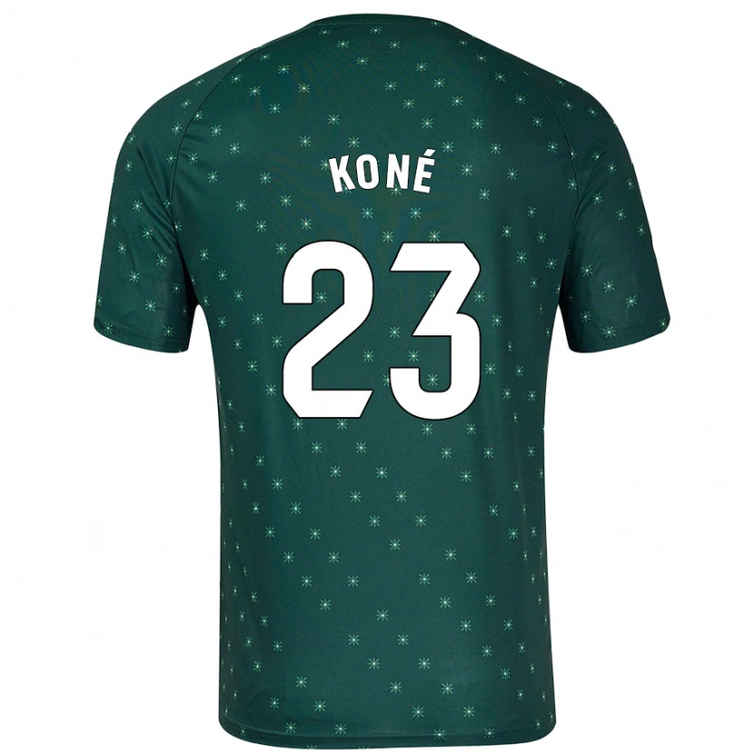 Danxen Enfant Maillot Ibrahima Koné #23 Vert Foncé Tenues Extérieur 2024/25 T-Shirt