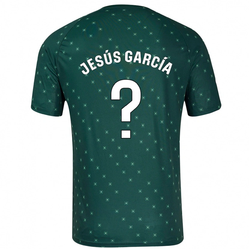 Danxen Enfant Maillot Jesús García #0 Vert Foncé Tenues Extérieur 2024/25 T-Shirt