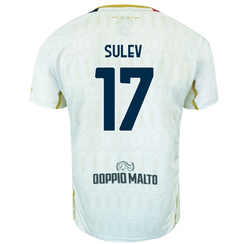 Danxen Enfant Maillot Ivan Sulev #17 Blanc Tenues Extérieur 2024/25 T-Shirt