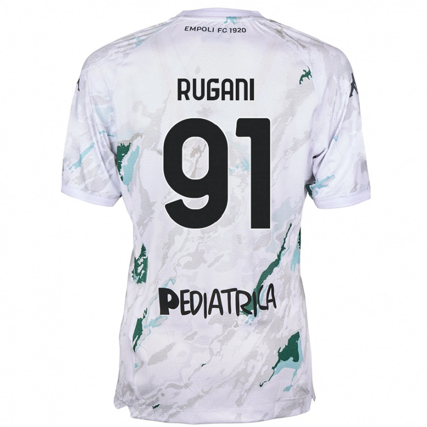 Danxen Enfant Maillot Tommaso Rugani #91 Gris Tenues Extérieur 2024/25 T-Shirt