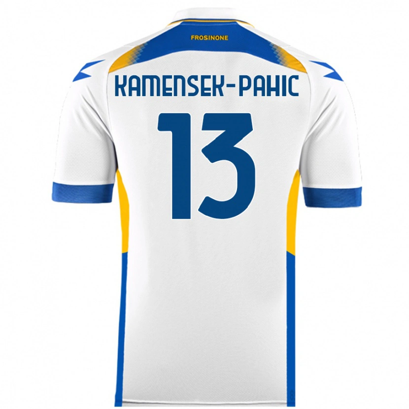 Danxen Enfant Maillot Matjaz Kamensek-Pahic #13 Blanc Tenues Extérieur 2024/25 T-Shirt