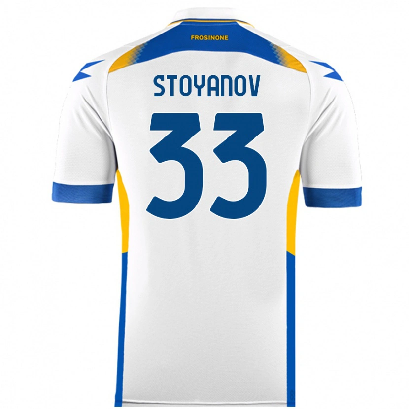 Danxen Enfant Maillot Steliyan Stoyanov #33 Blanc Tenues Extérieur 2024/25 T-Shirt