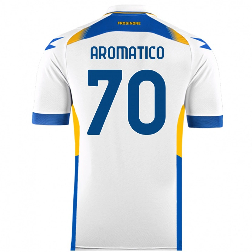 Danxen Enfant Maillot Raul Aromatico #70 Blanc Tenues Extérieur 2024/25 T-Shirt