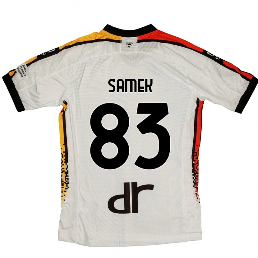 Danxen Enfant Maillot Daniel Samek #83 Blanc Noir Tenues Extérieur 2024/25 T-Shirt